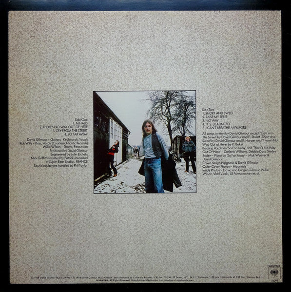 David Gilmour : David Gilmour (LP, Album, San)