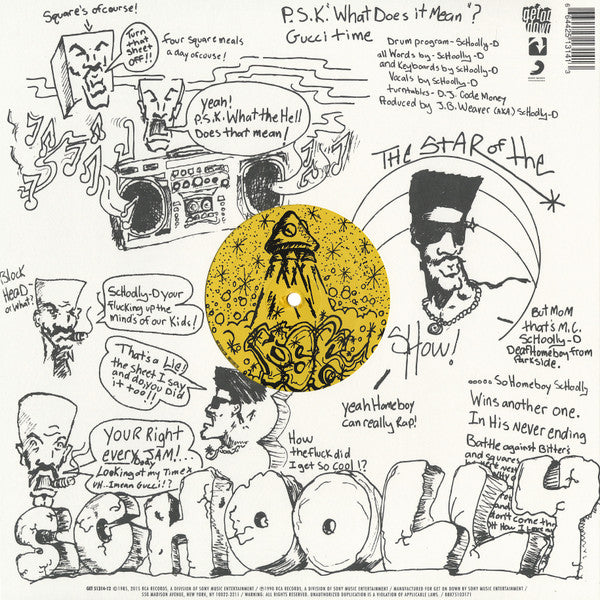 Schoolly-D* : P.S.K. "What Does It Mean"? / Gucci Time (12", RSD, Single, Dlx, Ltd, RE, Spl)