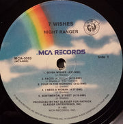 Night Ranger : 7 Wishes (LP, Album, Pin)