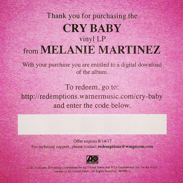 Melanie Martinez (2) : Cry Baby (LP, Album)