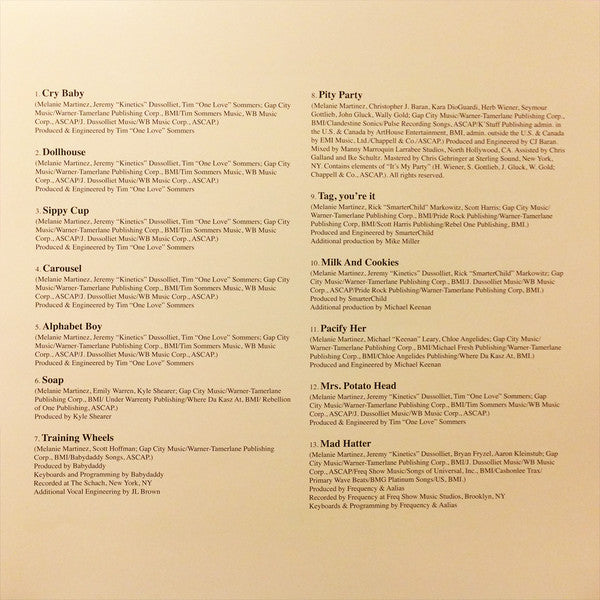 Melanie Martinez (2) : Cry Baby (LP, Album)