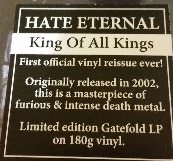 Hate Eternal : King Of All Kings (LP, Album, Ltd, RE, Gat)