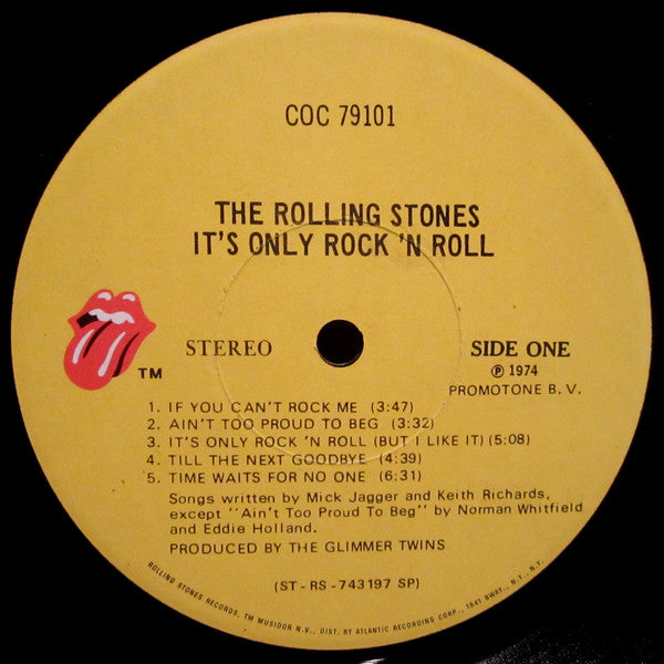 The Rolling Stones : It's Only Rock 'N Roll (LP, Album, SP)