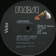 JoBoxers : Just Got Lucky B/W Forget Me Love (12", Single)