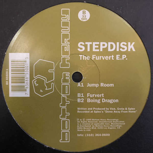 Stepdisk : The Furvert E.P. (12", EP)