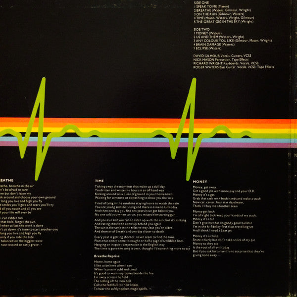 Pink Floyd : The Dark Side Of The Moon (LP, Album, RE, Jac)