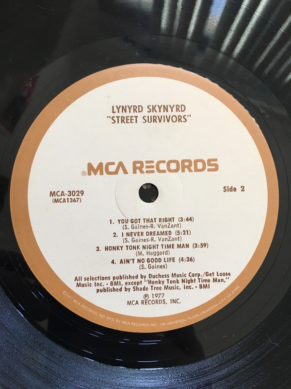 Lynyrd Skynyrd : Street Survivors (LP, Album, RE, Gat)