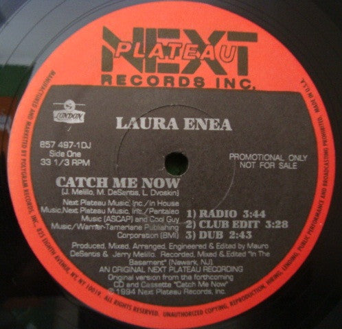 Laura Enea : Catch Me Now (12", Promo)