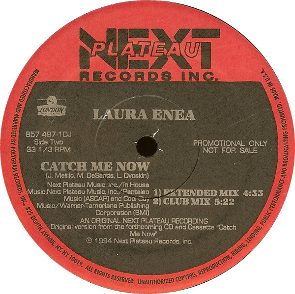 Laura Enea : Catch Me Now (12", Promo)