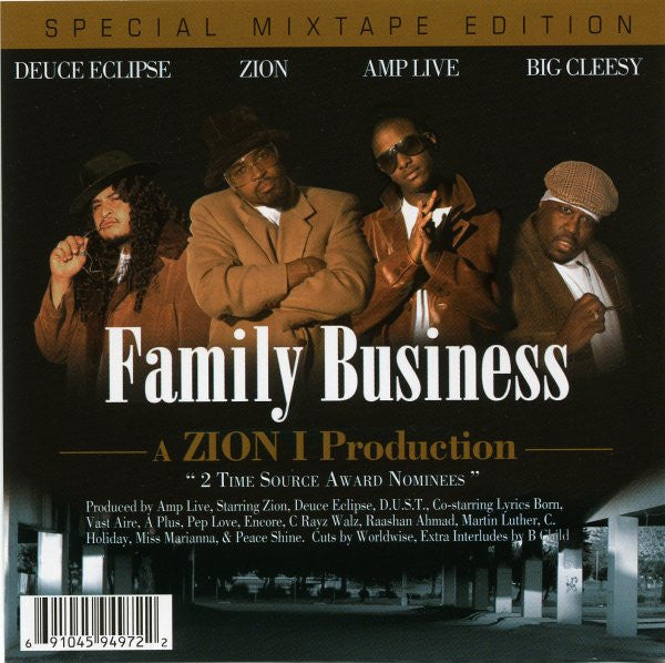 Zion I : Family Business Mixtape (CD, Mixtape)