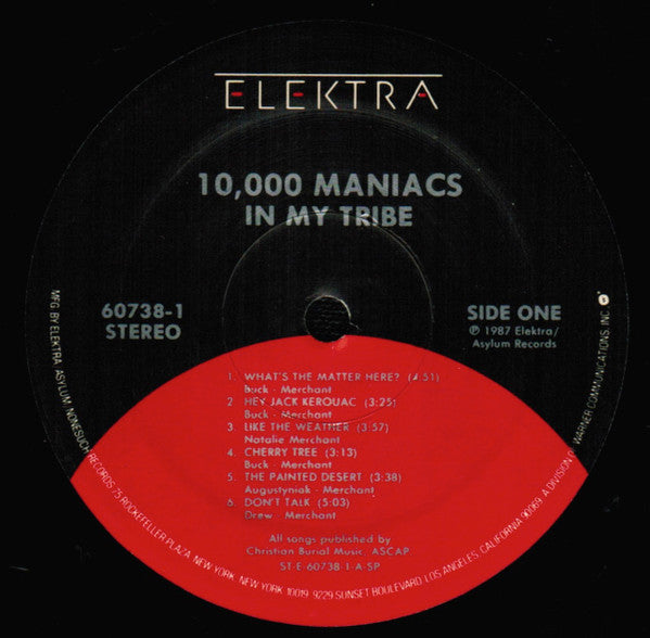 10,000 Maniacs : In My Tribe (LP, Album, Spe)