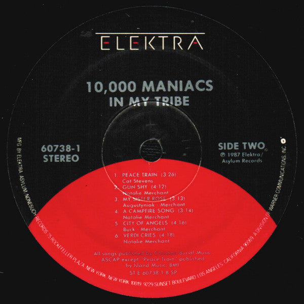 10,000 Maniacs : In My Tribe (LP, Album, Spe)