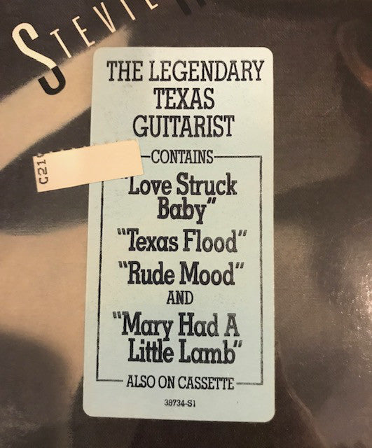 Stevie Ray Vaughan & Double Trouble : Texas Flood (LP, Album, Car)