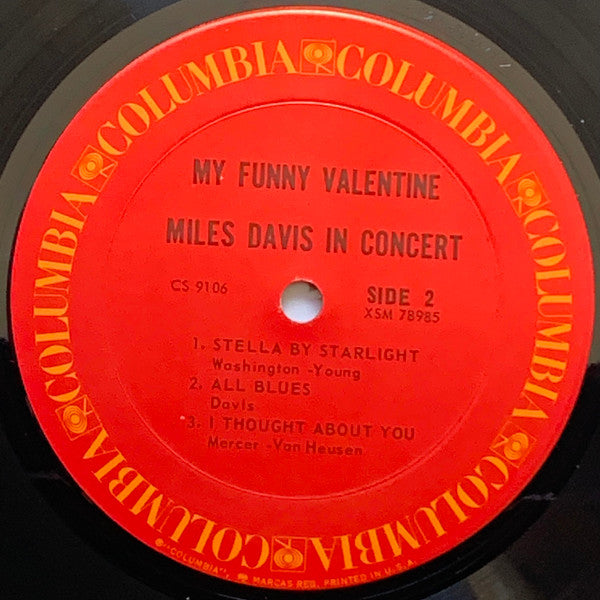 Miles Davis : My Funny Valentine - Miles Davis In Concert (LP, Album, RE, Pit)