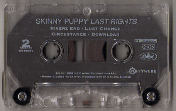 Skinny Puppy : Last Rights (Cass, Album, Dol)