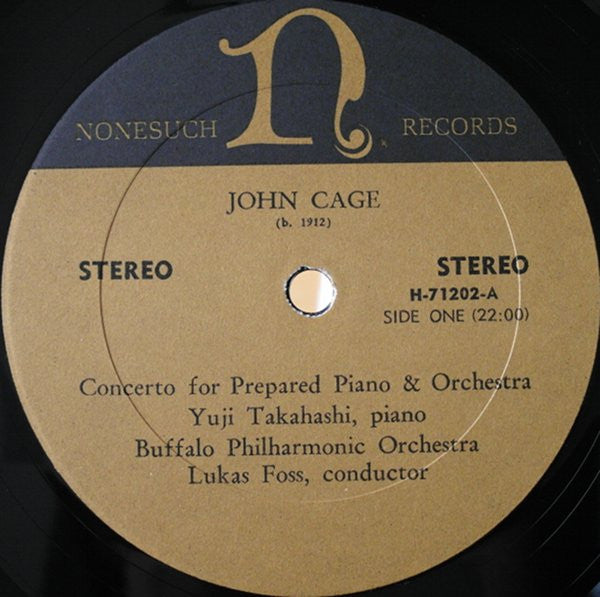 Buy John Cage / Lukas Foss : Concerto For Prepared Piano