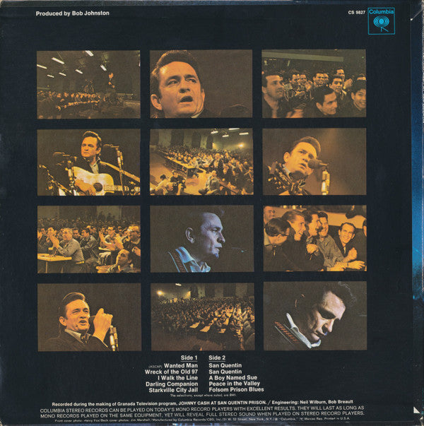 Johnny Cash : Johnny Cash At San Quentin (LP, Album, Ter)