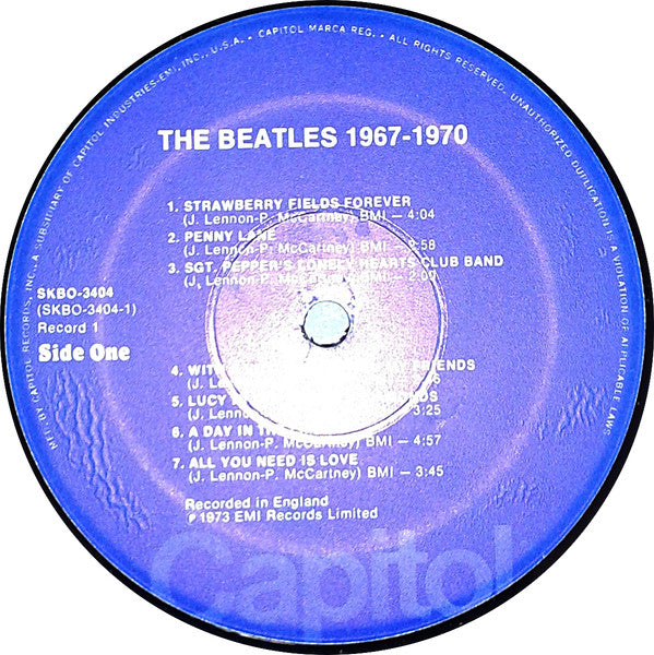 The Beatles : 1967-1970 (2xLP, Comp, RE, PRC)