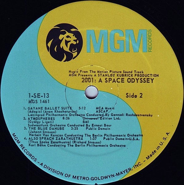 Various : 2001: A Space Odyssey (Music From The Motion Picture Sound Track) (LP, Album, RE, RP, Gat)
