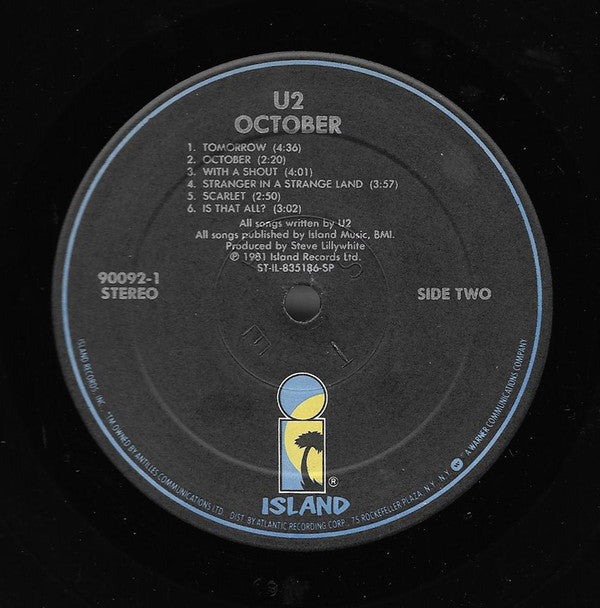 U2 : October (LP, Album, RE, Spe)