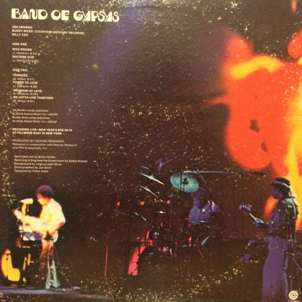 Hendrix* : Band Of Gypsys (LP, Album, RE, Win)