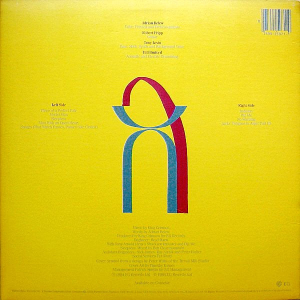 King Crimson : Three Of A Perfect Pair (LP, Album)