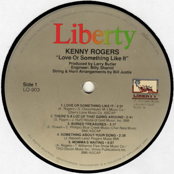 Kenny Rogers : Love Or Something Like It (LP, Album)