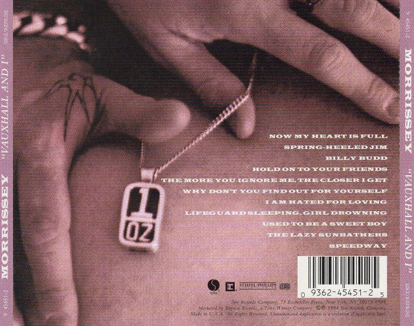 Morrissey : Vauxhall And I (CD, Album, SRC)