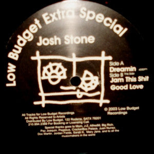 Josh Stone : Low Budget Extra Special (12", S/Edition)