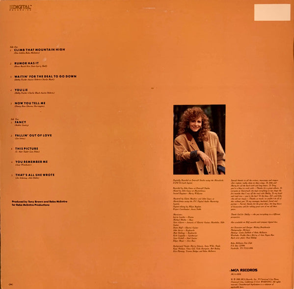 Reba McEntire : Rumor Has It (LP, Album, Club)