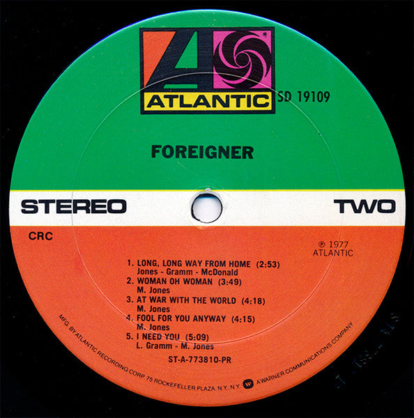 Foreigner : Foreigner (LP, Album, Club, Ter)