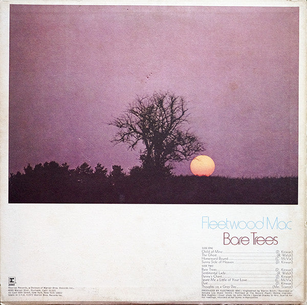Fleetwood Mac : Bare Trees (LP, Album, RE, Win)
