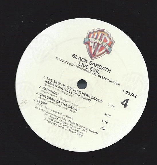 Black Sabbath : Live Evil (2xLP, Album, RE)