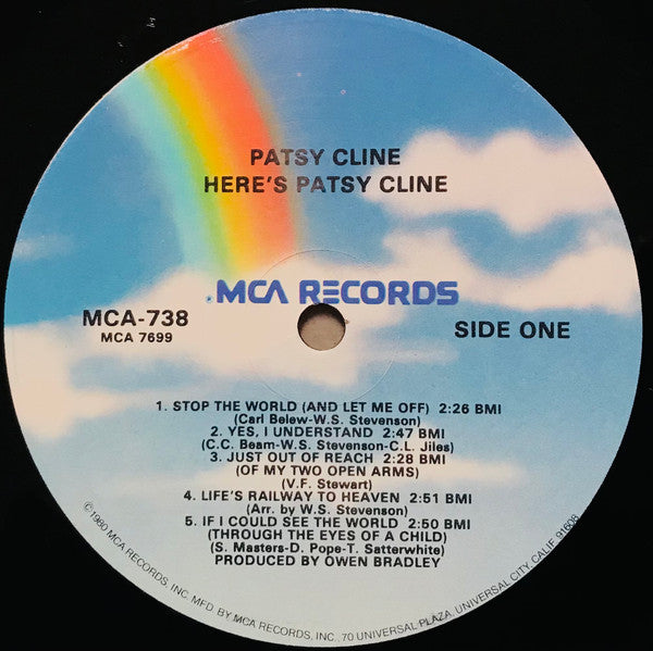 Patsy Cline : Here's Patsy Cline (LP, Comp, RE, RM)