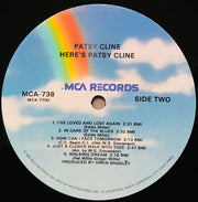 Patsy Cline : Here's Patsy Cline (LP, Comp, RE, RM)