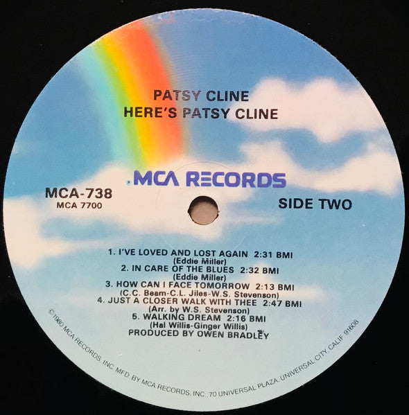Patsy Cline : Here's Patsy Cline (LP, Comp, RE, RM)