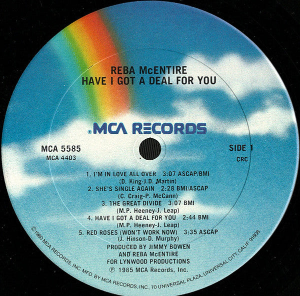 Reba McEntire : Have I Got A Deal For You (LP, Album, Club)