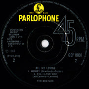 The Beatles : All My Loving (7", EP, Mono, RE, Sol)
