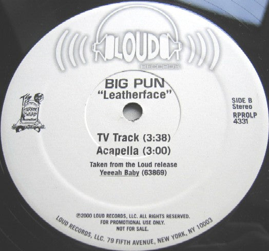 Big Pun* : Leatherface (12", Promo)