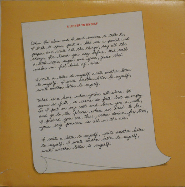 The Chi-Lites : A Letter To Myself (LP, Album)