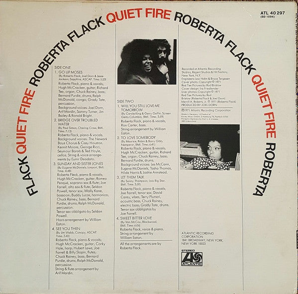 Roberta Flack : Quiet Fire (LP, Album)