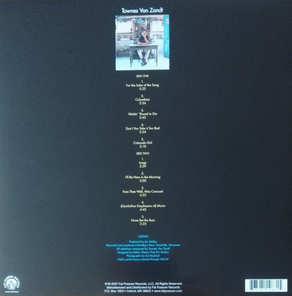 Townes Van Zandt : Townes Van Zandt (LP, Album, RE, RP)