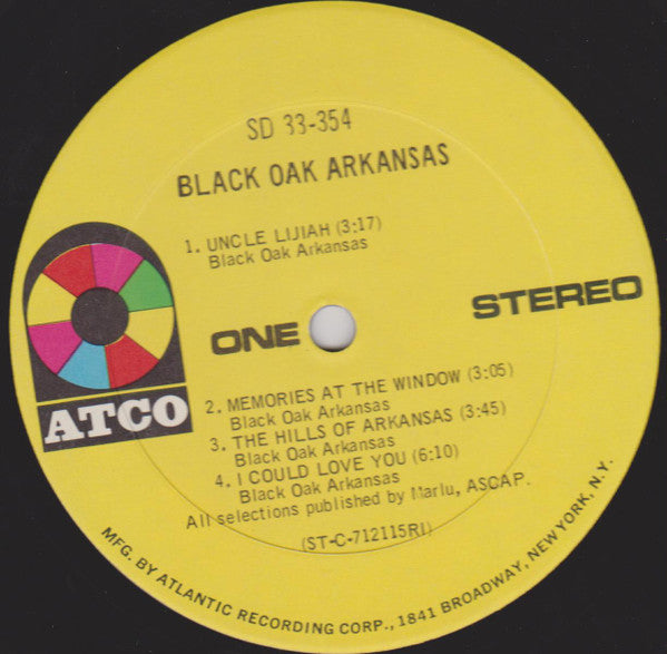 Black Oak Arkansas : Black Oak Arkansas (LP, Album, RI )