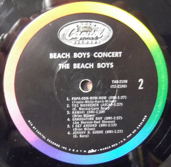 The Beach Boys : Concert (LP, Album, Mono, Los)