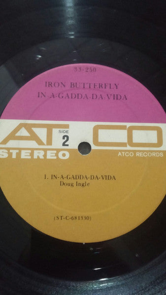 Iron Butterfly : In-A-Gadda-Da-Vida (LP, Album)