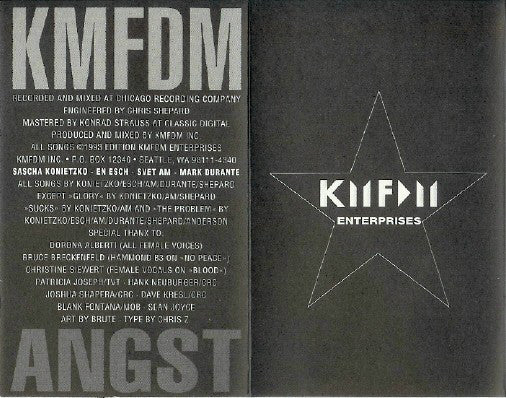 KMFDM : Angst (Cass, Album, SR,)