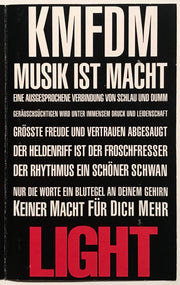 KMFDM : Light (Cass, Single)
