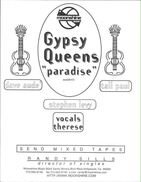 Gypsy Queens : Paradise (12", Single, TP, W/Lbl)