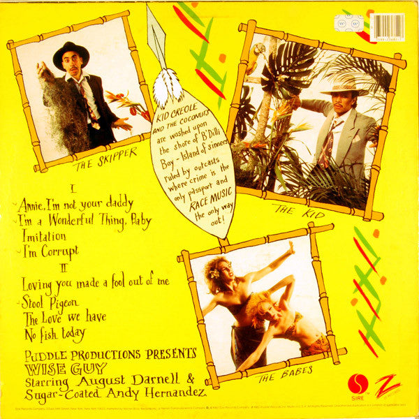 Kid Creole And The Coconuts : Wise Guy (LP, Album, Win)