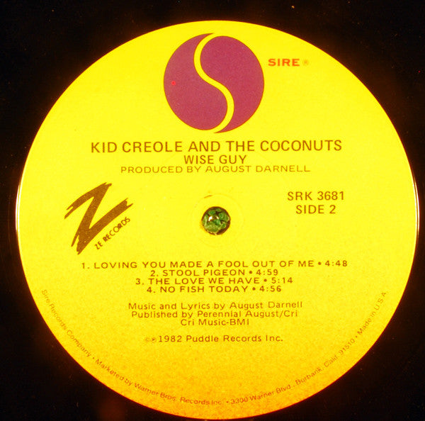 Kid Creole And The Coconuts : Wise Guy (LP, Album, Win)